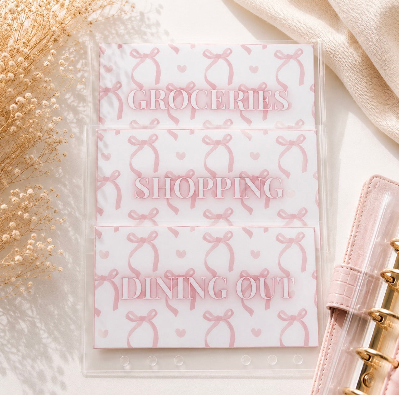 CASH ENVELOPES PINK