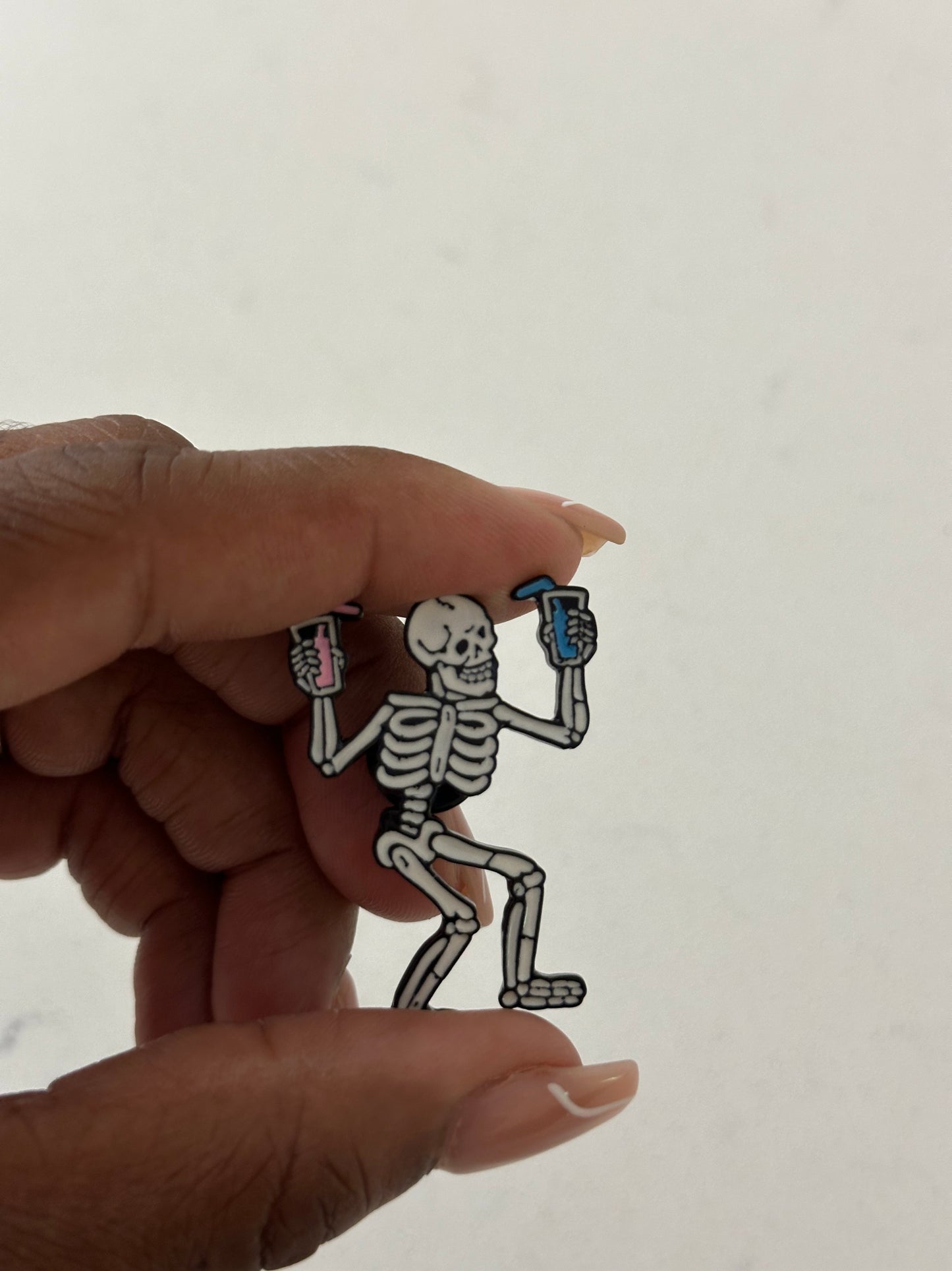 WORKED TO THE BONE ENAMEL PIN