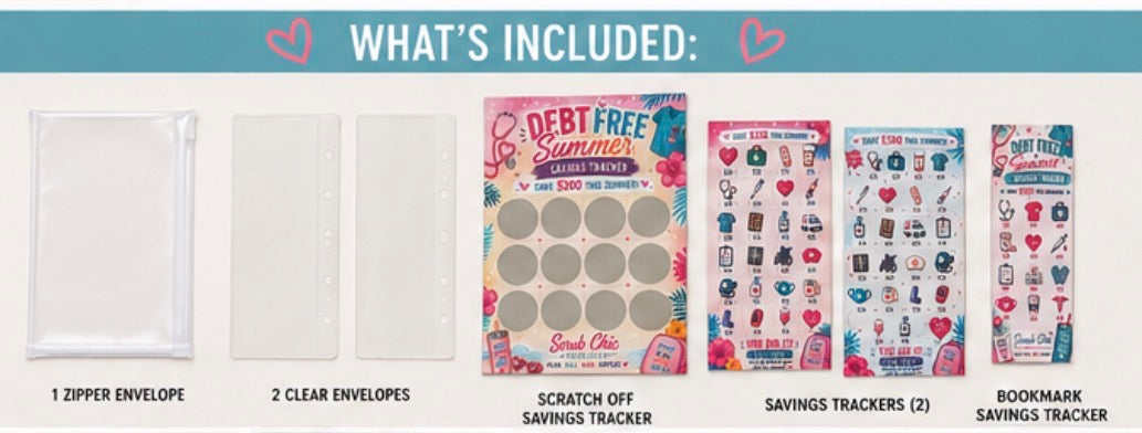 DEBT FREE SUMMER SAVINGS CHALLENGE BUNDLE