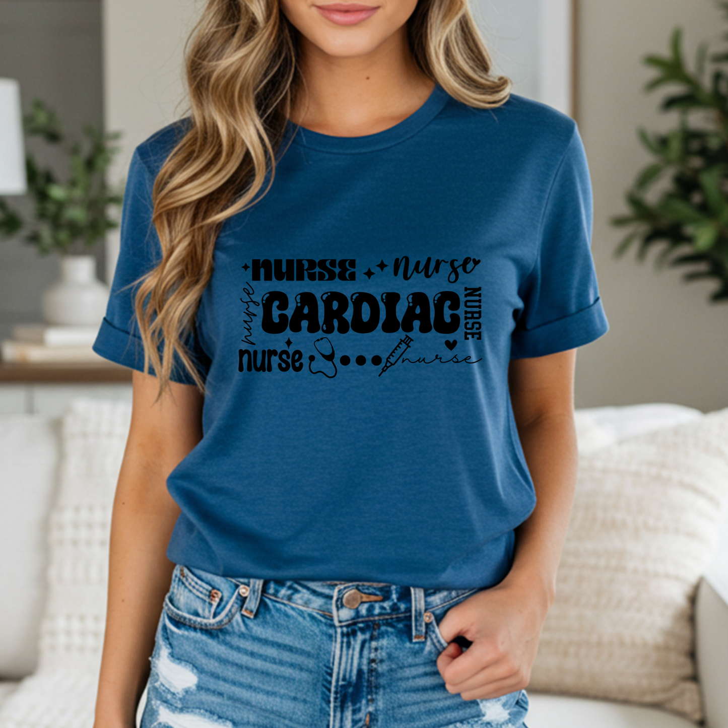 CARDIAC NURSE LIFE-BLACK PRINT