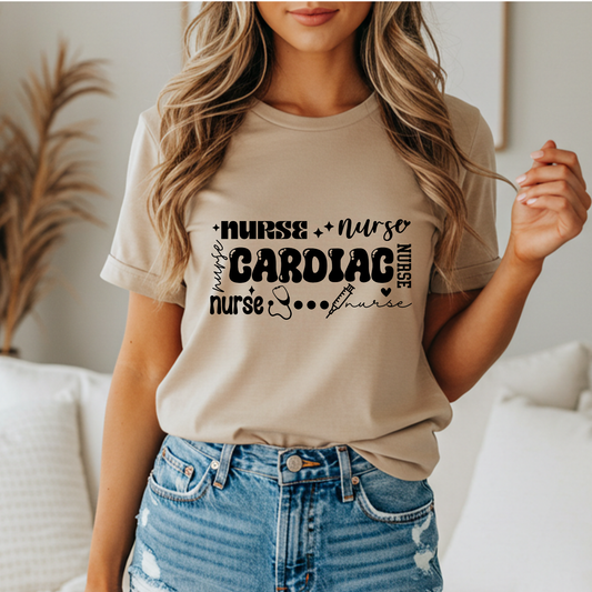 CARDIAC NURSE LIFE-BLACK PRINT