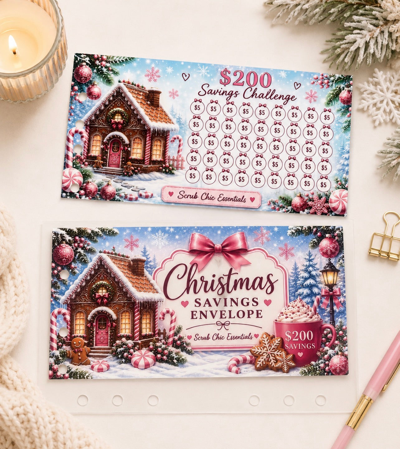 CHRISTMAS SAVINGS CHALLENGE SET