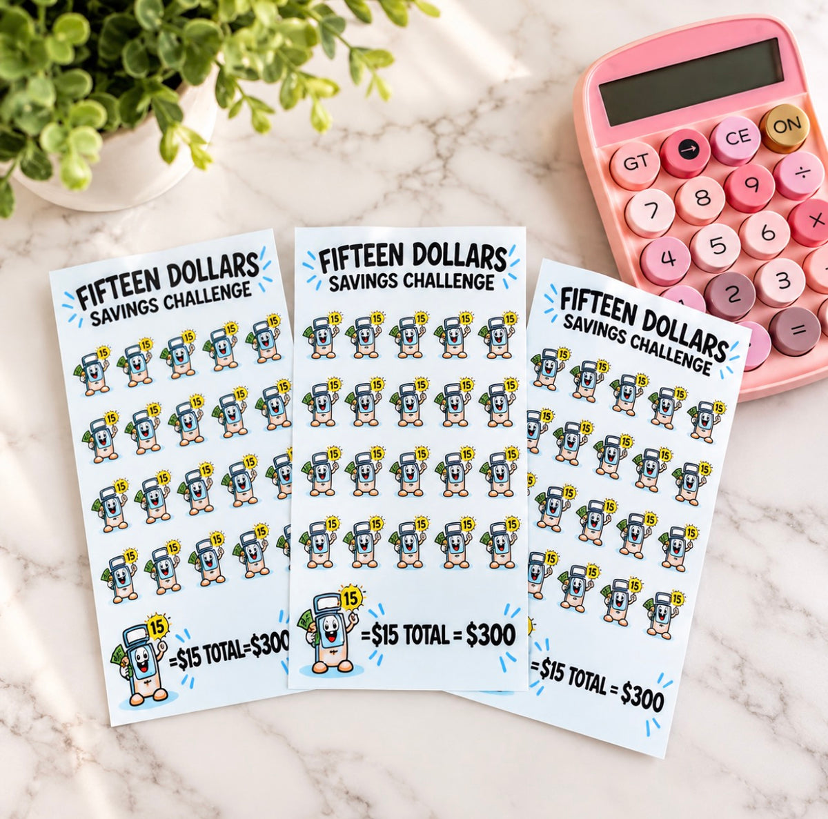 $15 VENTILATOR MINI SAVINGS CHALLENGE