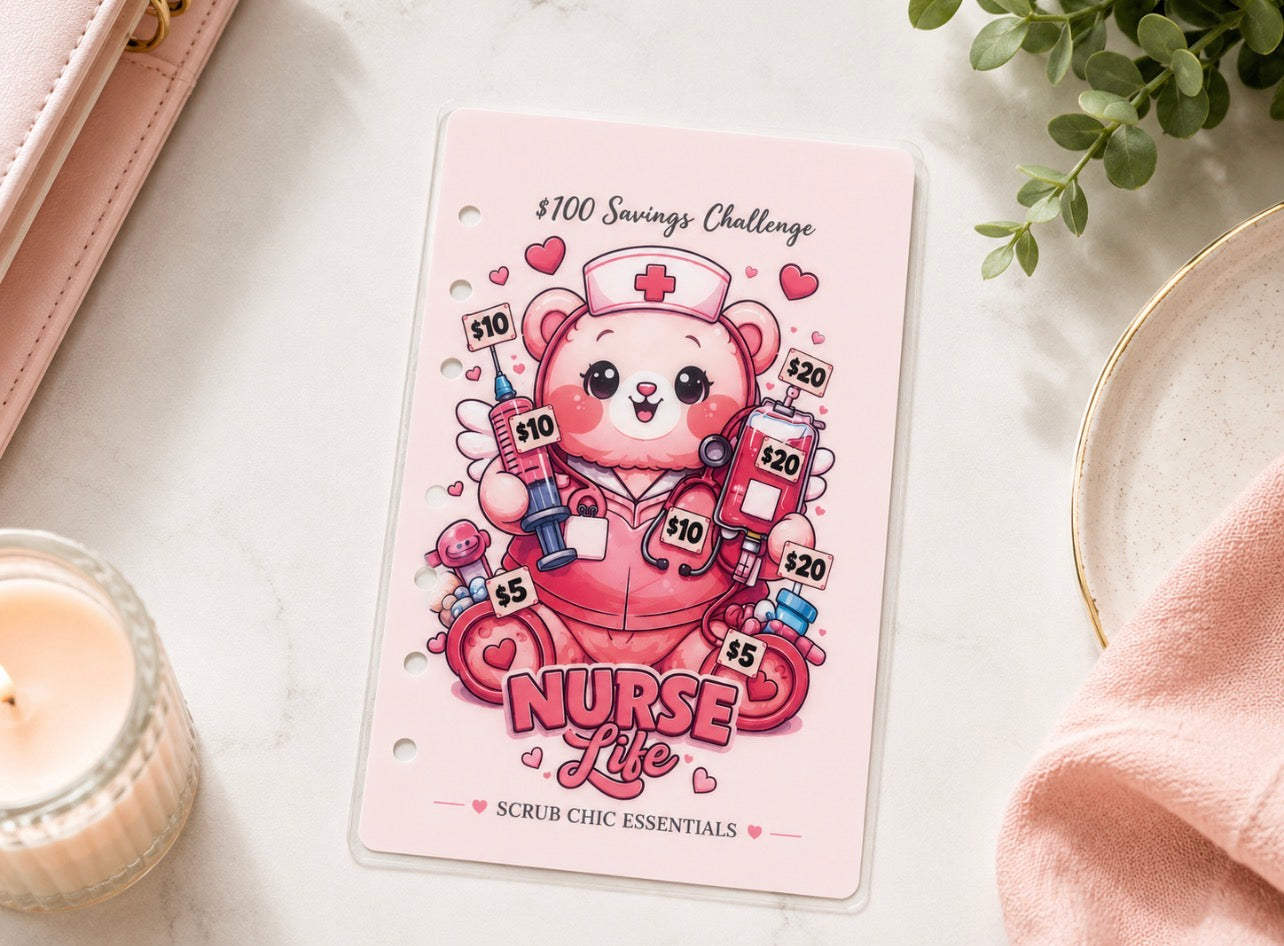 NURSE LIFE A6 SAVINGS TRACKER