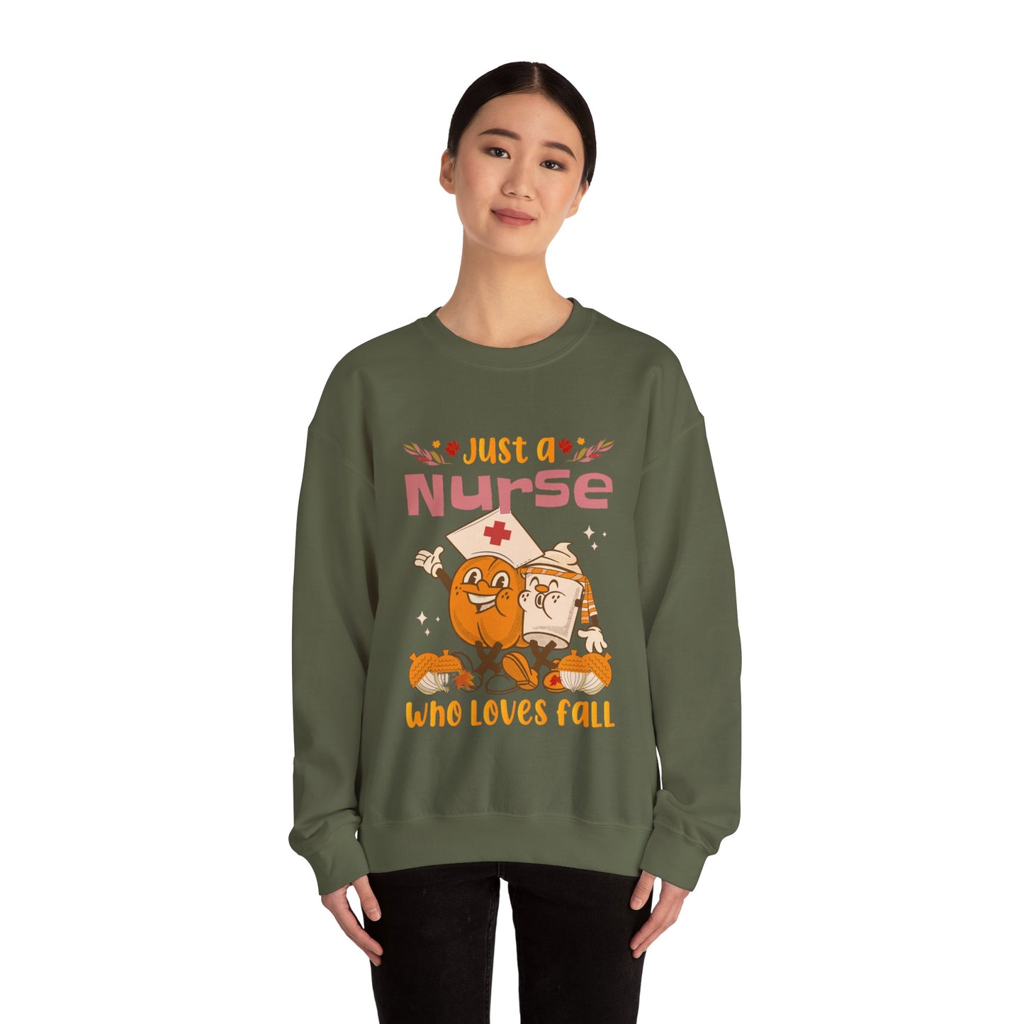 NURSES LOVE FALL SWEATSHIRT