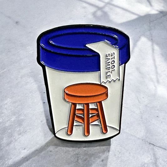 STOOL SAMPLE ENAMEL PIN