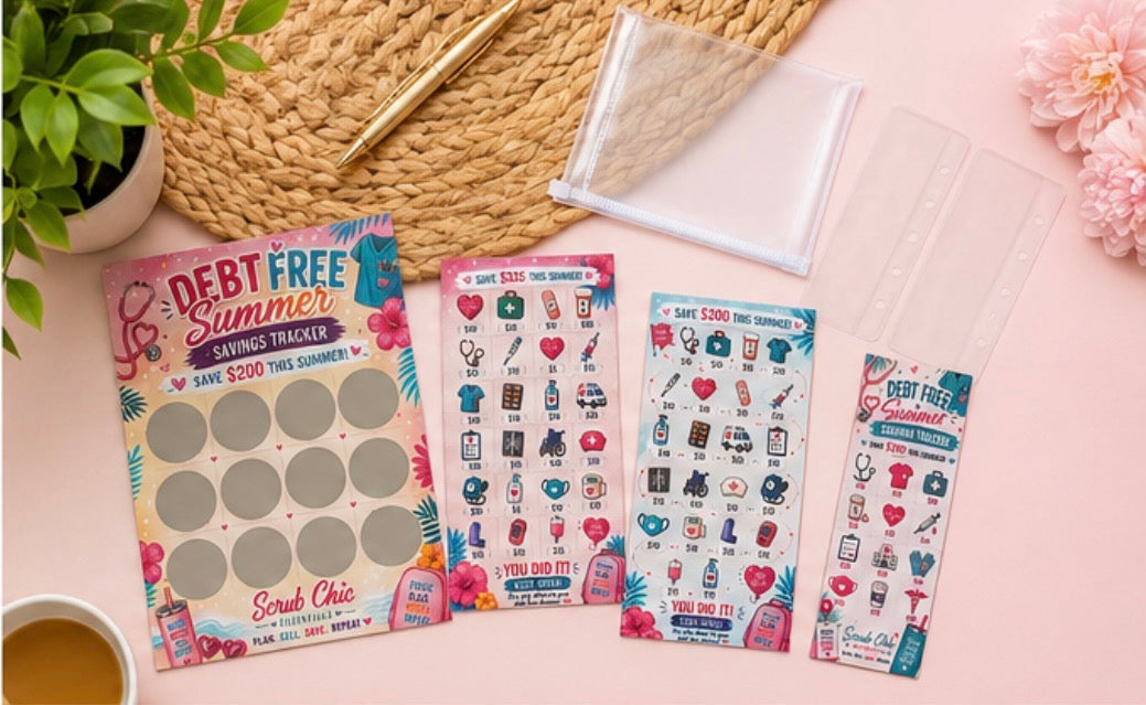 DEBT FREE SUMMER SAVINGS CHALLENGE BUNDLE