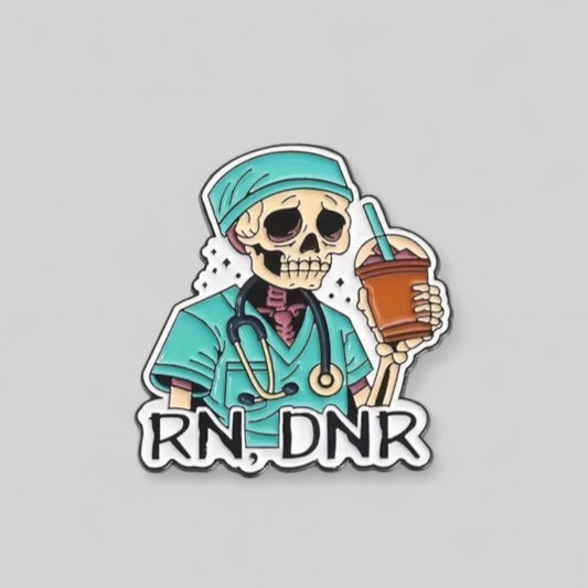 RN DNR ENAMEL PIN