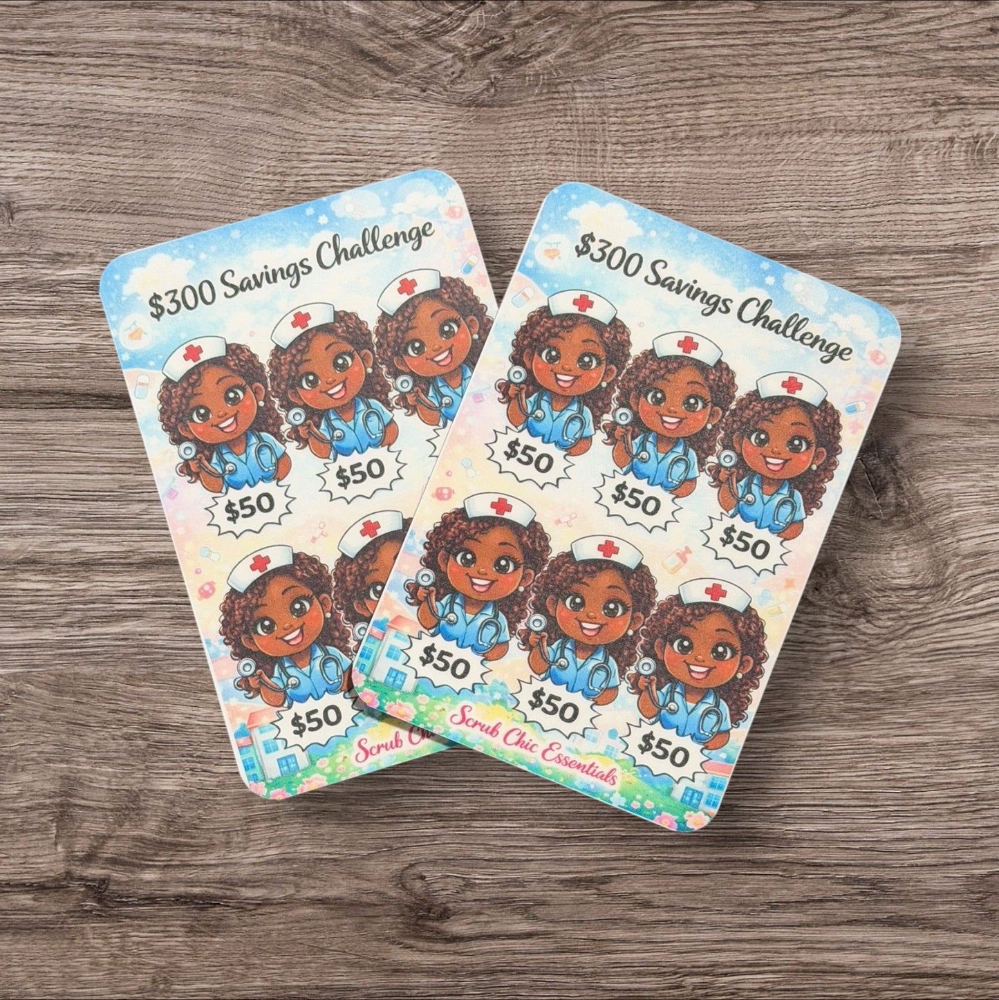 MINI NURSE SAVINGS CHALLENGE-$300