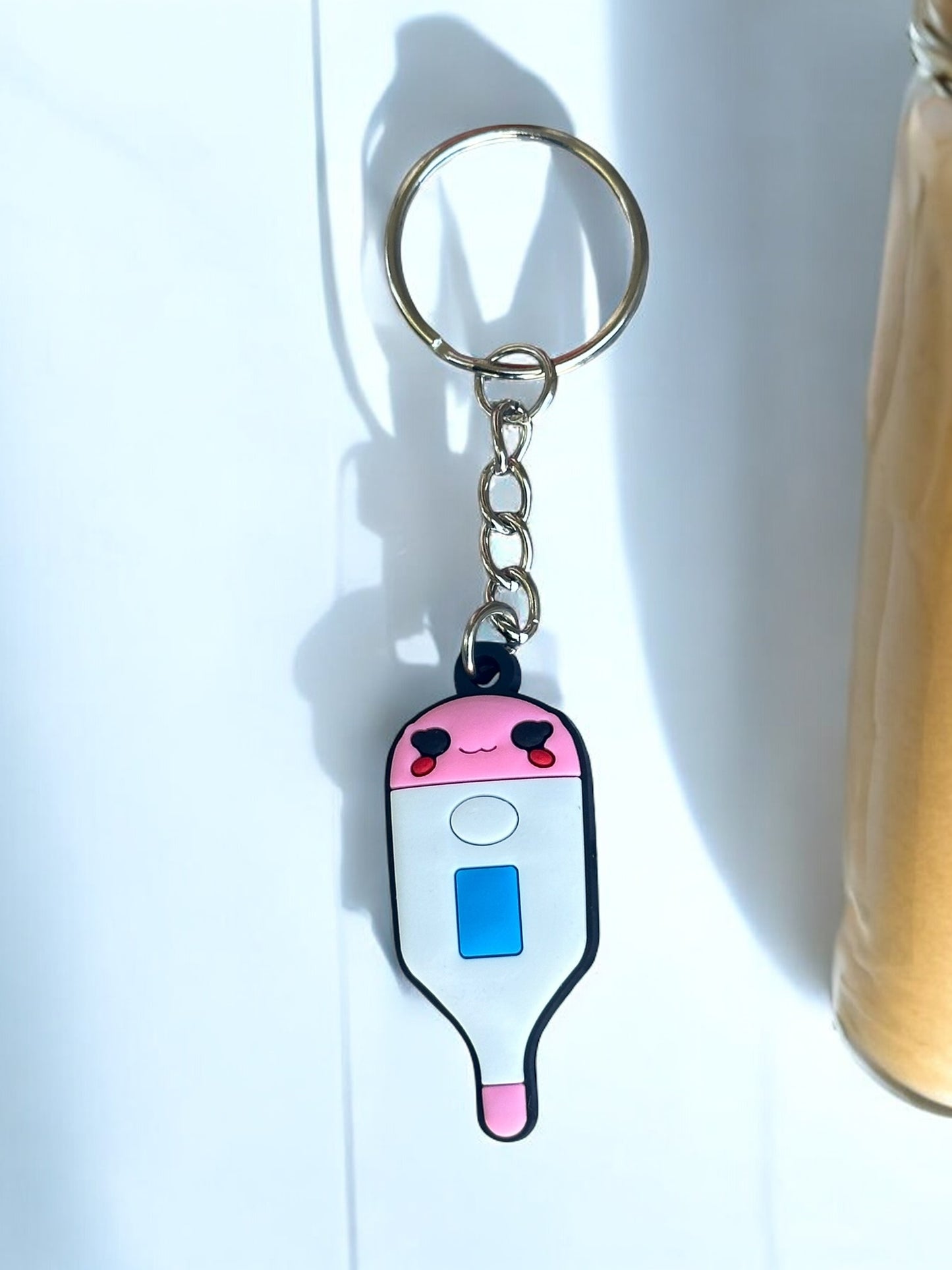 CUTE CARTOON THERMOMETER KEYCHAIN