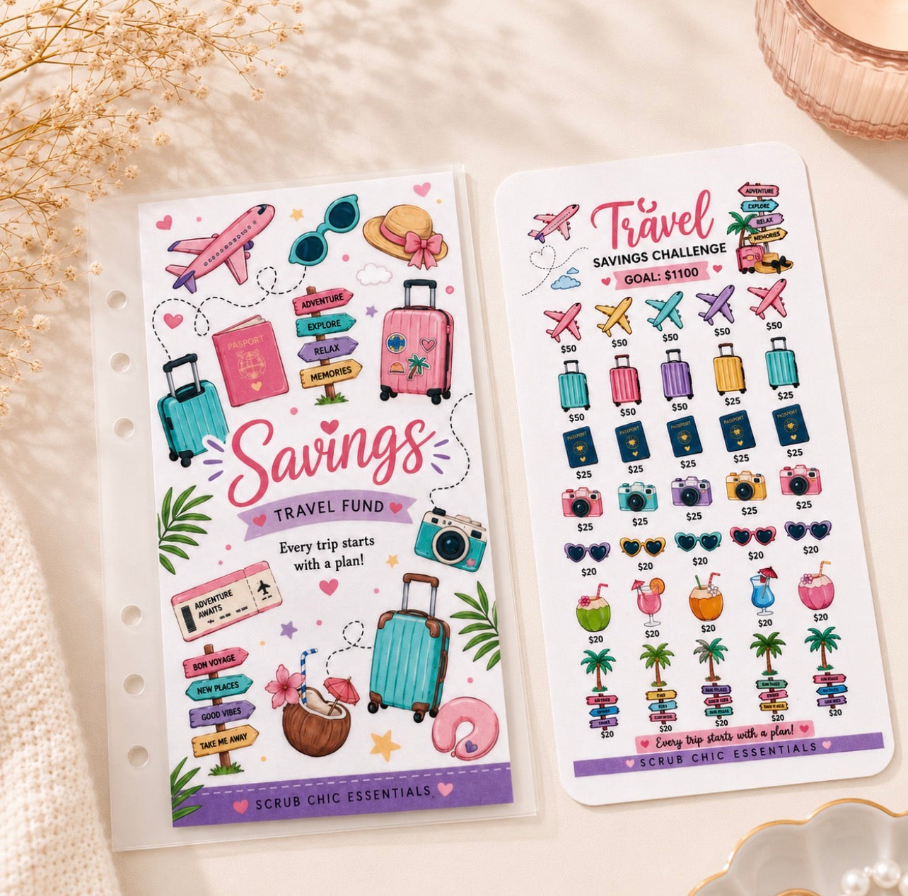 TRAVEL SAVINGS CHALLENGE SET
