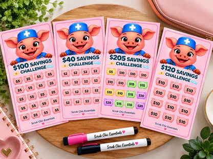 HEALTHCARE PIGGY MINI SAVINGS CHALLENGE