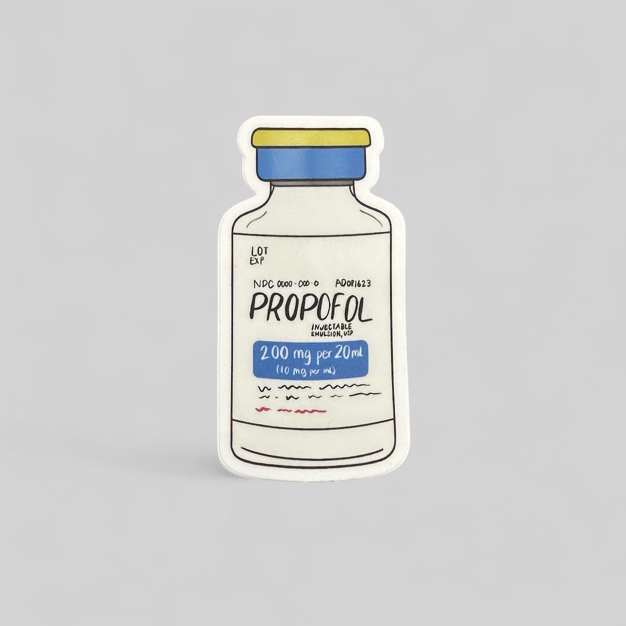 PROPOFOL DECAL STICKER