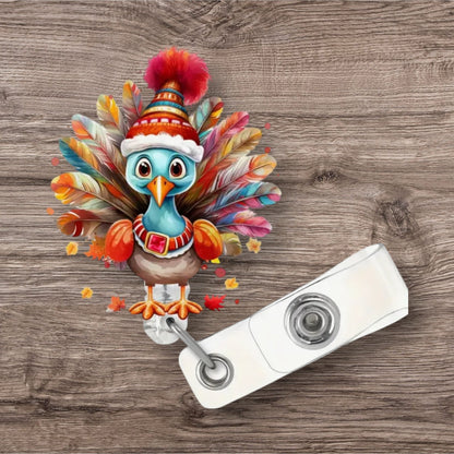 FESTIVE TURKEY BADGE REEL