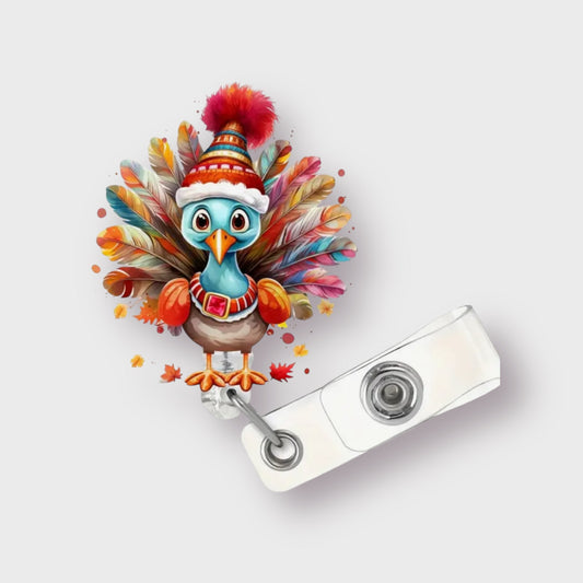 FESTIVE TURKEY BADGE REEL