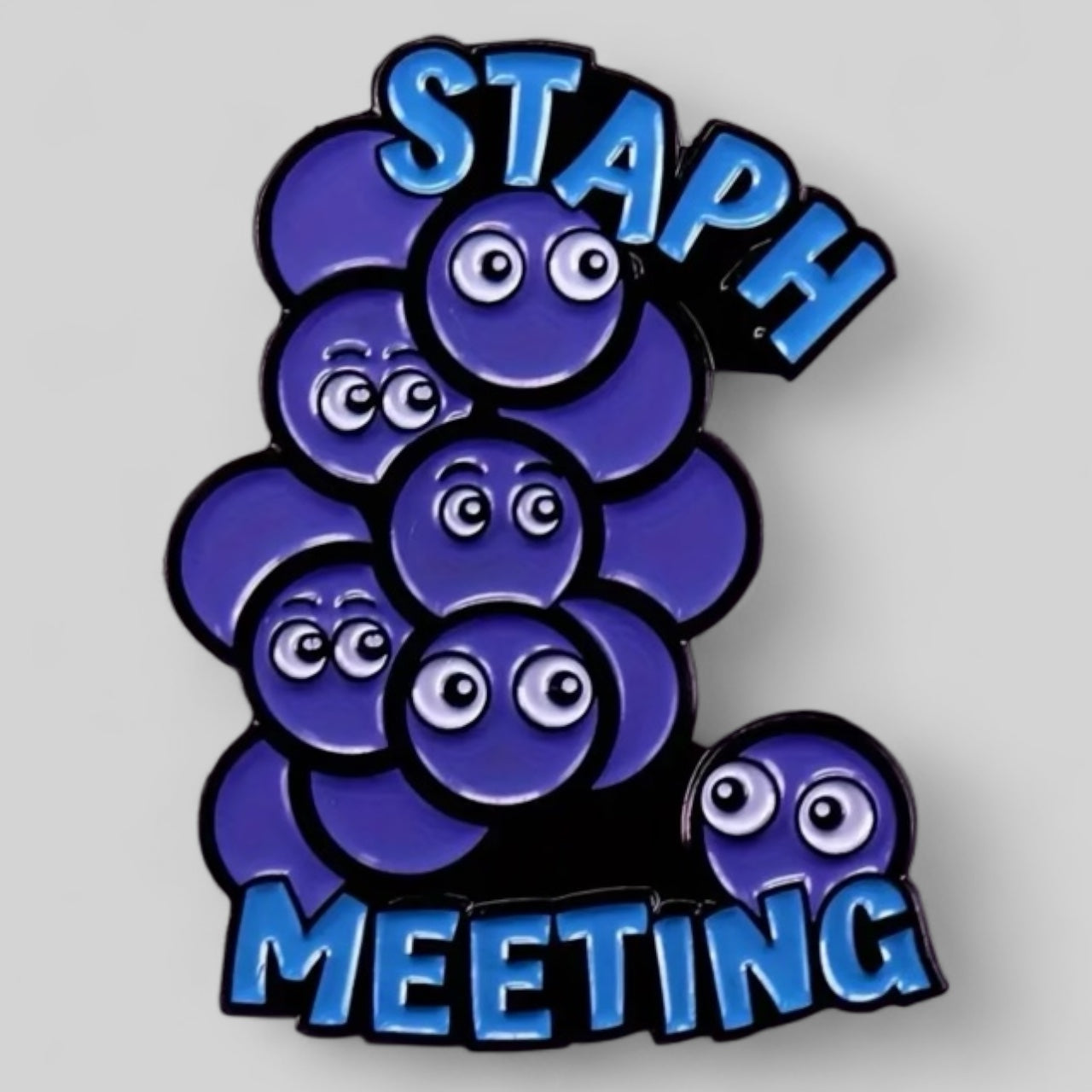 STAFF MEETING ENAMEL PIN