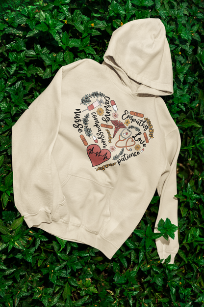 NURSING LOVE HOODED SWEATSHIRT